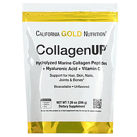 California Gold Nutrition, CollagenUP, пептиди гідролізованого морського колагену з гіалуроновою кислотою