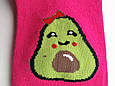 Шкарпетки жіночі короткі літні з принтом авокадо рожевий 37-41 Наталі, фото 3