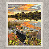 Картина за номерами Човен на заході сонця 40*50 см Орігамі LW 2196, фото 7