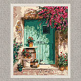 Картина за номерами Origami Двері в оточенні квітів LW 199 40*50 см, фото 6