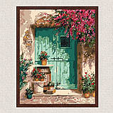 Картина за номерами Origami Двері в оточенні квітів LW 199 40*50 см, фото 8