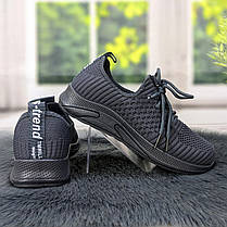 Кросівки жіночі темно-сірі текстильні GIPANIS 4470, фото 5