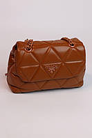 Женская сумка Prada Nappa spectrum brown, женская сумка, сумка Прада коричневого цвета, сумка Прада коричневог