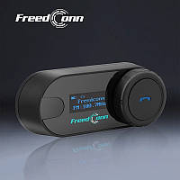 Мотогарнiтура FreedConn T-COM-SC c FM радіо і LCD екраном інтерком 1000 м Bluetooth гарнітура для шолома
