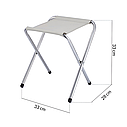Чорний складний стіл для пікніка з 4 стільцями Folding Table, Стіл переносний, розміром 120см х 60см., фото 7