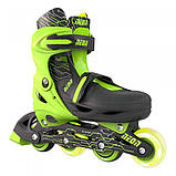 Роликові ковзани Neon Combo Skates Салатовий (Розмір 30-33) NT09G4 (код 1457654), фото 3