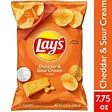 Чіпси Lay's Cheddar Sour Cream, 220г, фото 5
