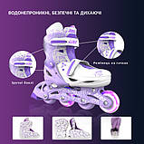 Роликові ковзани Neon Combo Skates Бузковий (Розмір 30-33) NT09L4 (код 1546959), фото 7