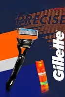 Набір для гоління GILLETTE Fusion 5 Precise станок і гель 200 мл