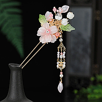 Японская Палочка для волос шпилька в пучок, прическу "Цветение Сакуры" с подвесками  Aushal Jewellery