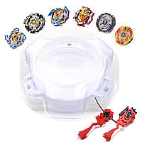 Набор бейблейдов 6шт с ареной (Beyblade Set) B102, B103, B104, B105, B106, B110 + запуски