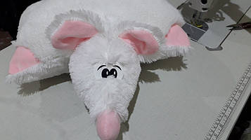 Подушка-трансформер Мишка 42 см Подушка м'яка іграшка Подушка у вигляді тварин Декоративна подушка