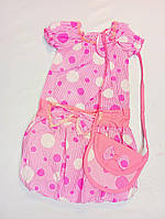 РАСПРОДАЖА!!! Платье летнее нарядное с сумкой для девочки.