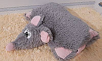 Плюшевая подушка мышка-трансформер 36 см