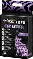Наповнювач для котячого туалету AnimAll Tofu Lavender Лаванда. 6 л