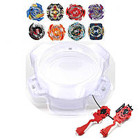 Набор бейблейдов 8 шт с ареной (Beyblade set) B34, B35, B36, B37, B41, B42, B44, B59