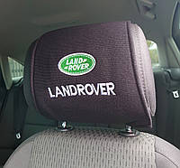 Чехол на подголовник с логотипом Land Rover 2шт