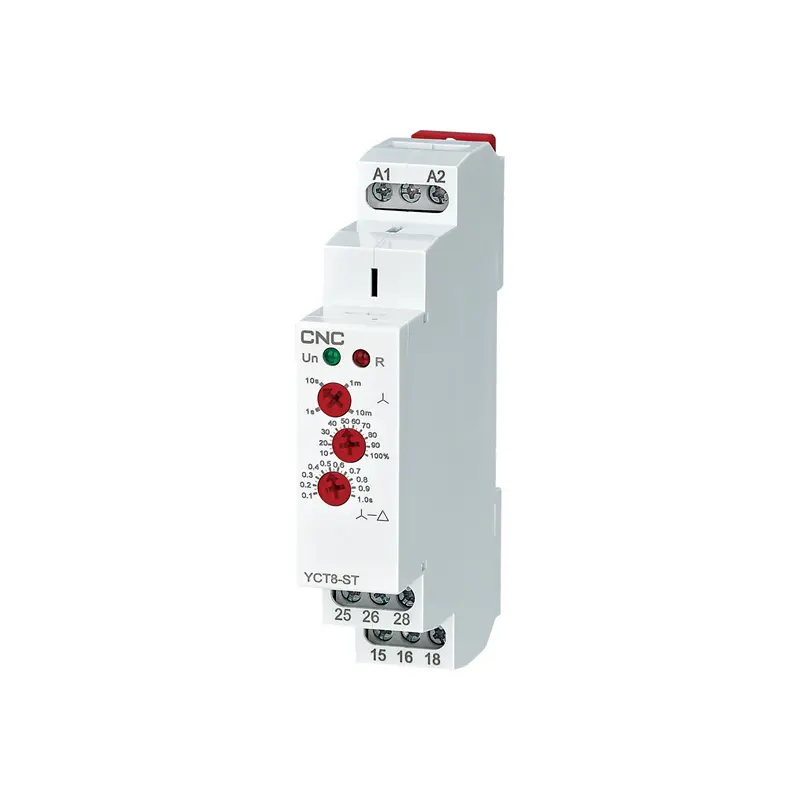 Модульне реле витримки часу «зірка-трикутник» YCT8-ST AC 230В, 2 С/О - 16А АС1 250В / DC 24 CNC