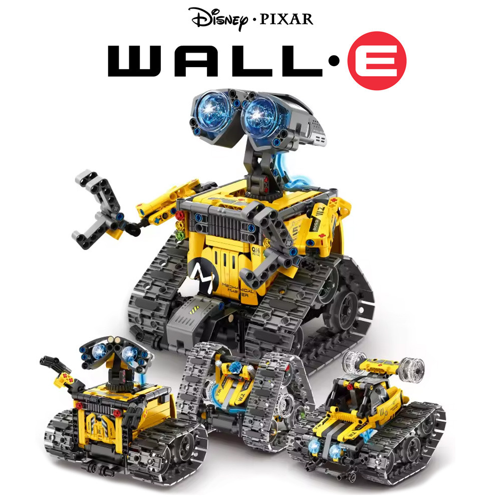 Конструктор на радіокеруванні "WALL-E" 4 в 1: Роботи — динозаври STEM, новинка 2024, фото 1