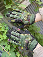Тактические перчатки мультикам с пальчиками / Тактические перчатки/ Перчатки военные для ВСУ