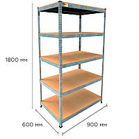 YIT Металевий стелаж MRL-1800 ( 900x600) оцинкований