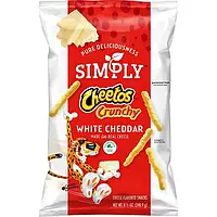 Чипсы Simply Cheetos White Cheddar Crunchy Cheese Flavored Snacks, 240.9г