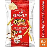 Чіпси Simply Cheetos White Cheddar Crunchy Cheese Flavored Snacks, 240.9г, фото 5