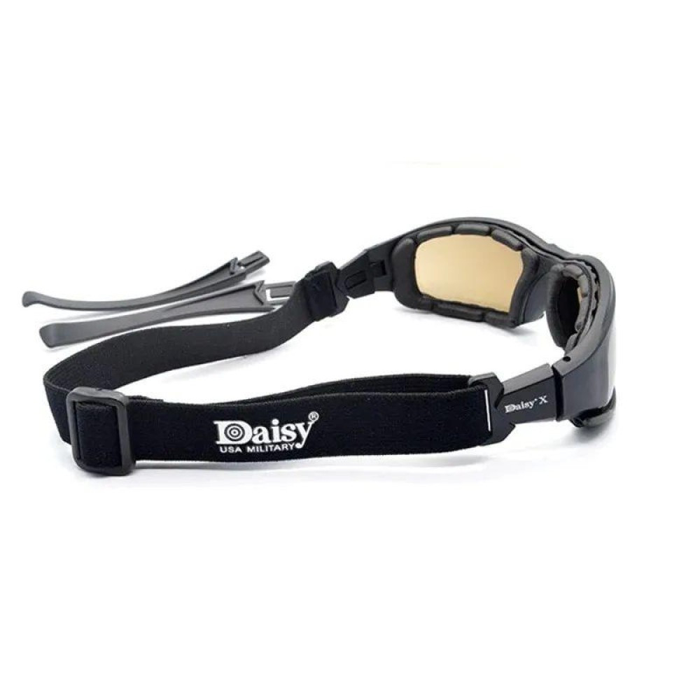 VAR Тактичні окуляри чорні Daisy X7 зі змінними лінзами - фото 2 - id-p2190517701