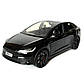 Машинка металева Tesla Model X Electrocar Тесла Модель X Електрокар чорна 1:24 зарядна станція звук світло відч двері капот, фото 4