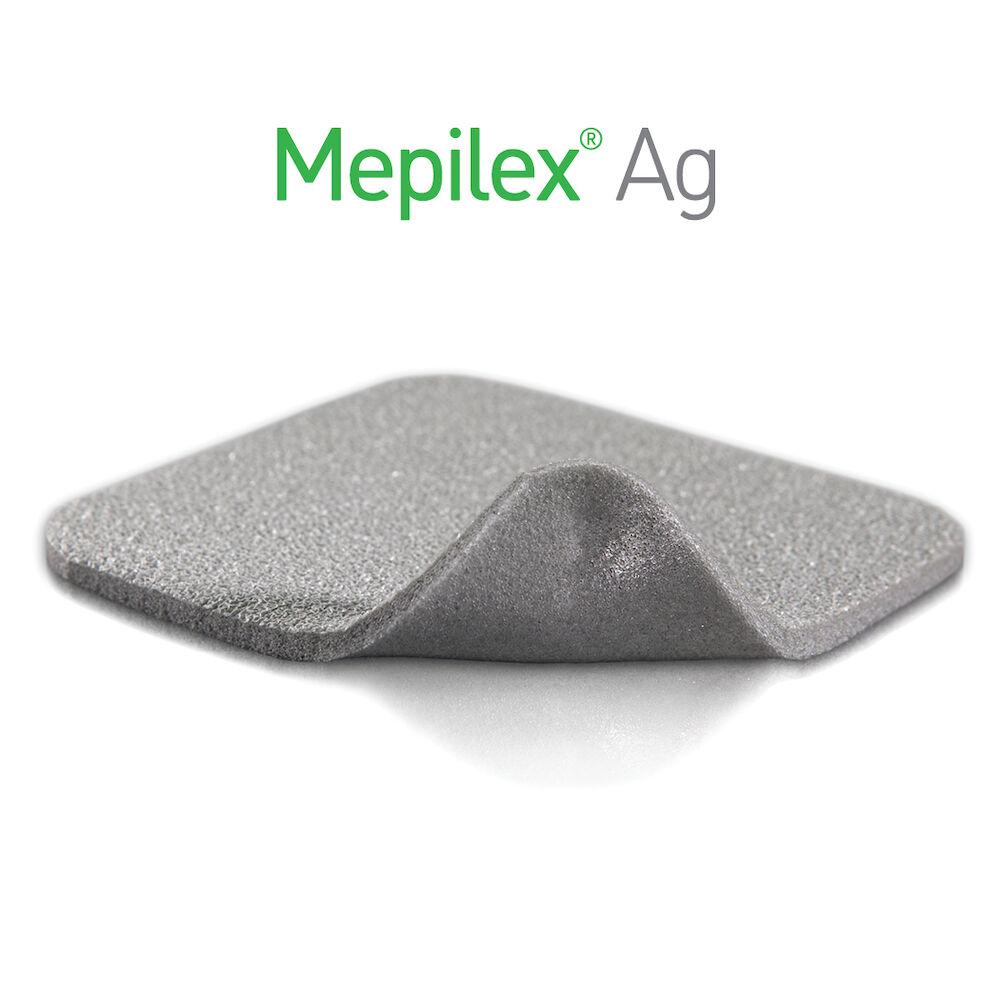 Мепилекс Аг  Mepilex Ag 20 x 20 см —сорбційна пов'язка зі сріблом (1 шт.) Строки