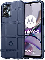 Протиударний чохол бампер Shield для Motorola G13 синій гумовий
