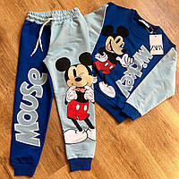 Синій костюм для хлопчика ZARA Мікі Маус (Mickey Mouse) 3-4 роки, 98 см