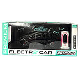 Машинка металева Tesla Model X Electrocar Тесла Модель X Електрокар чорна 1:24 зарядна станція звук світло відч двері капот, фото 8