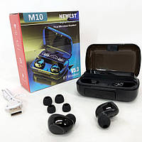 YIT MNB Бездротові навушники M10 з мікрофоном та док станцією-кейсом, бездротові bluetooth навушники-гарнітура