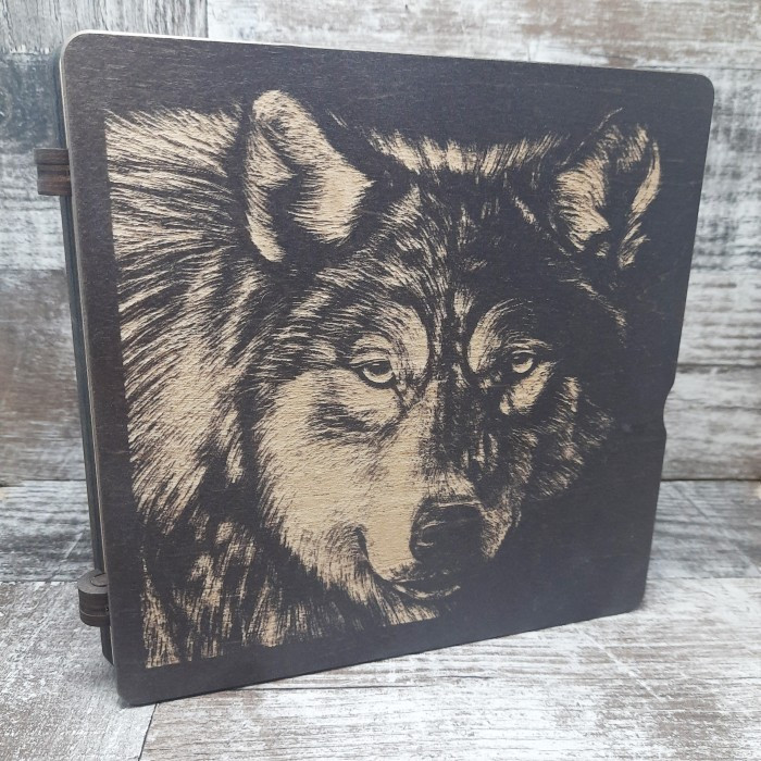 060172к Дерев'яний органайзер для бісеру Книжка на 60 комірок Темний матовий, з двома акриловими кришками всередині, кожна комірка, фото 1