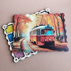 Дерев'яний органайзер для бісеру з кришкою на 20 комірок з кольоровим друком (060528)