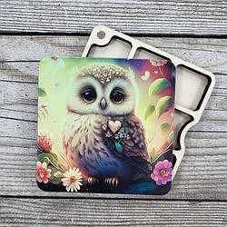 Квадратний міні органайзер для бісеру Коробушка з кольоровим друком (060519)