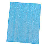 Кожзам Candy з матовими блискітками БЛАКИТНИЙ (З РОЗВОДАМИ), 20x26 см, Китай, фото 2