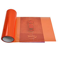 Плівка антигравійна для фар автомобіля Помаранчева (бухта 20м*30см) ПВХ-160микрон