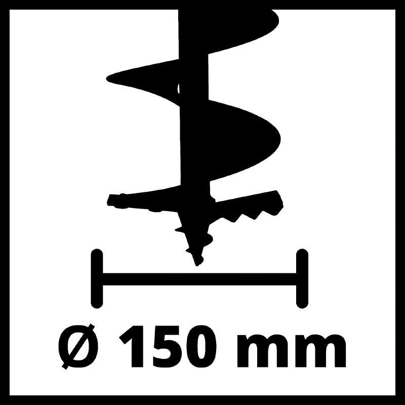 Аккумуляторный бесщеточный земляной бур Einhell GP-EA 18/150 Li BL-Solo :18 V, без АКБ,125 об/мин AM - фото 8 - id-p2190578623