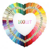 Многоцветный набор ниток мулине CarryMul для вышивки крестиком 100 шт (152-MUL)