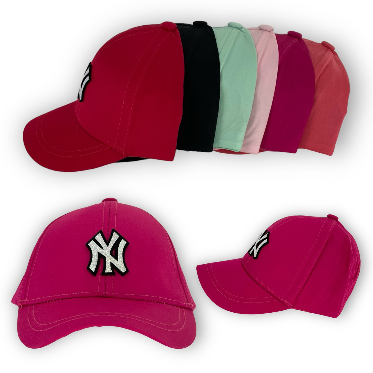 ОПТ Дитяча кепка для дівчинки, 50 р. (5 шт./паковання), фото 1