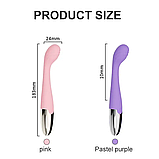 Стильний вібратор від USB, Вібратор із вигнутою ребристою головкою, стимулятор точки G, Інтимні іграшки, фото 3