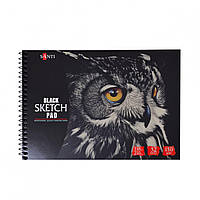 Альбом для эскизов Santi "Black sketch pad" 150 г/м2 А5 32л чёрн.бумага 742609