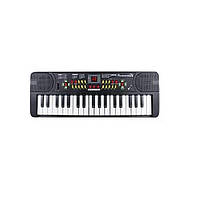 Дитяче піаніно з мікрофоном на батарейках Limo Toy 37 клавіш 22 мелодії Black (135230)