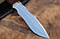 Мисливський ніж ручної роботи Айрон 3 з нержавіючої порошкової сталі М390/62 HRC, плюс шкіряний чохол у комплекті, фото 3