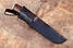 Мисливський ніж ручної роботи Айрон 3 з нержавіючої порошкової сталі М390/62 HRC, плюс шкіряний чохол у комплекті, фото 4