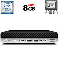 Неттоп HP ProDesk 600 G3 Mini USFF/ Core i5-6500T/ 8 GB RAM/ 480 GB SSD/ HD 530