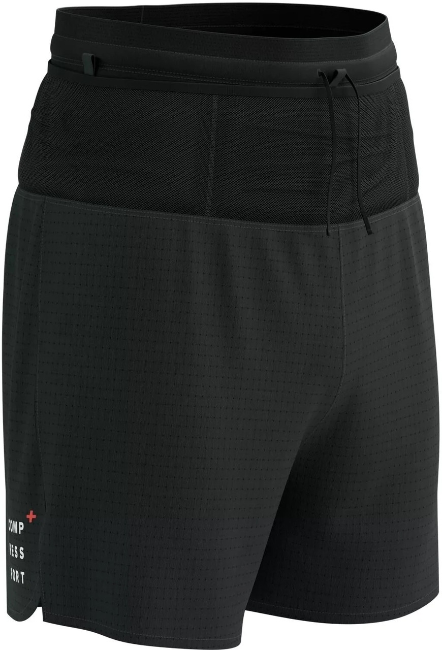 Легкі шорти для бігу Compressport Trail Racing Overshort M, Black, S