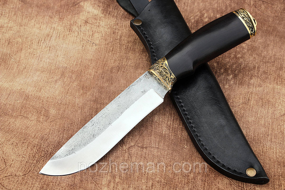 Мисливський ніж ручної роботи Арізона 4 зі сталі CPM D2/62 HRC з чохлом у комплекті, чудовий подарунок чоловікові